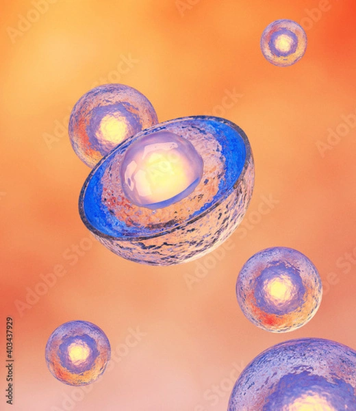 Obraz Human Stem Cell Concept, 3D Render