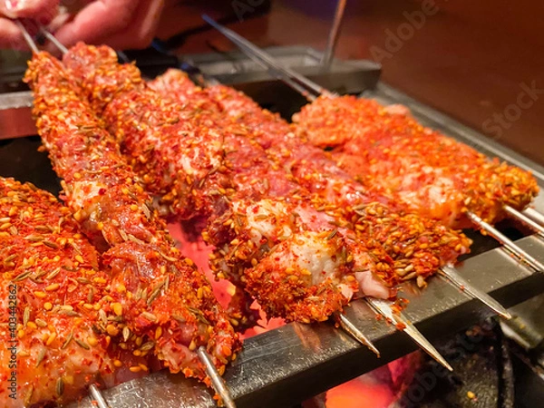 Fototapeta 中国料理　羊肉串