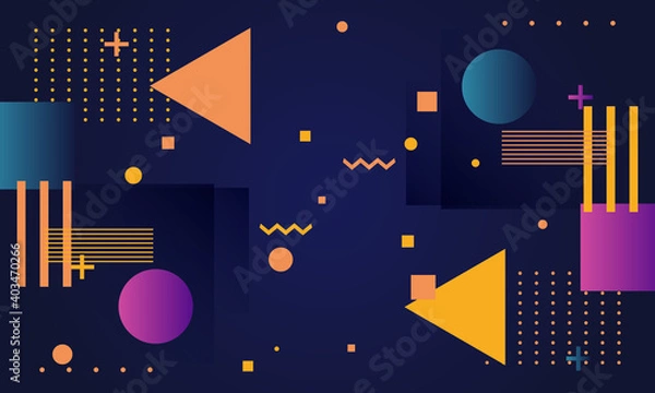 Fototapeta Abstract gradient geometric background.