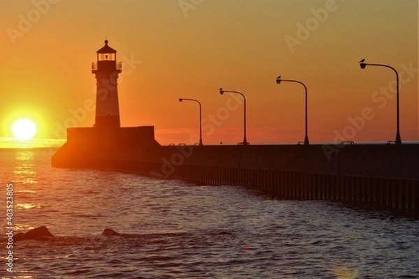 Obraz Lighthouse Sunrise