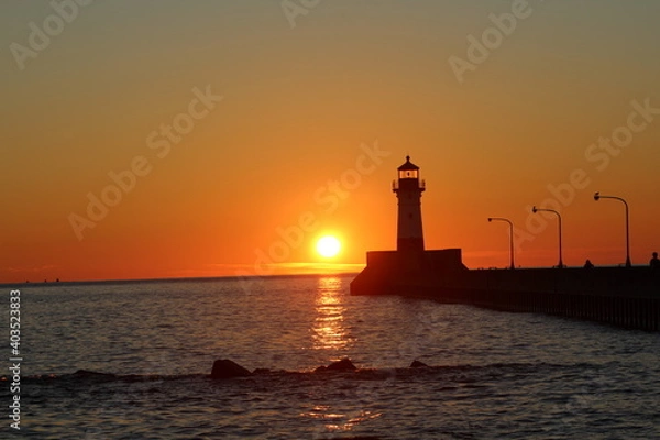 Obraz Lighthouse Sunrise