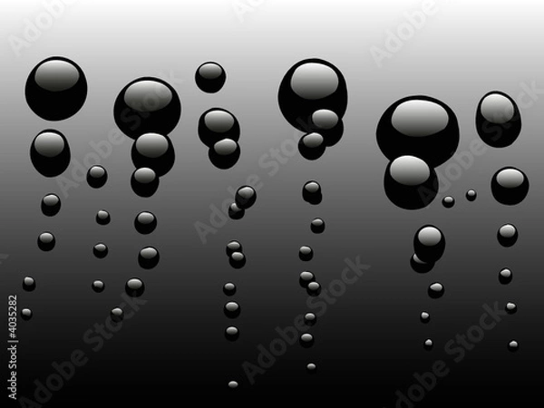 Obraz Black Bubbles