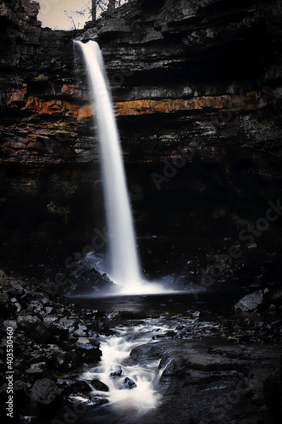 Obraz waterfall at night