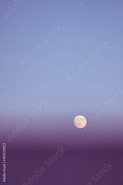 Obraz full moon and clouds