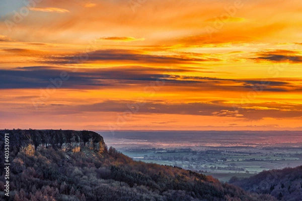 Obraz sunset in the mountains