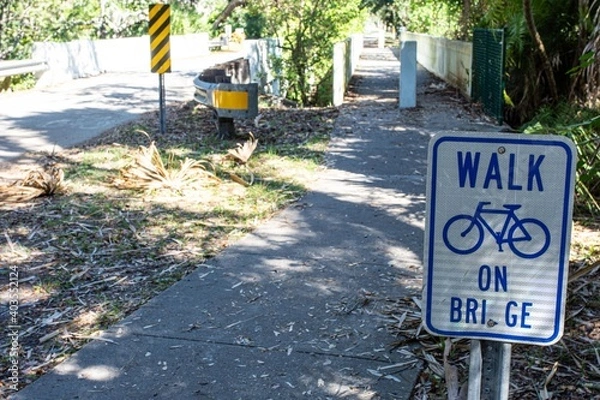 Obraz bicycle lane sign
