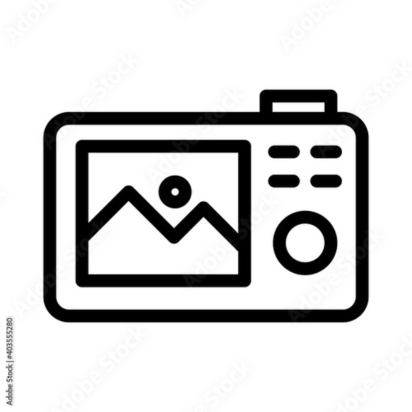 Fototapeta Digital camera icon