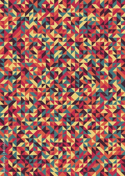 Obraz Abstract Geometric Pattern generative computational art illustration