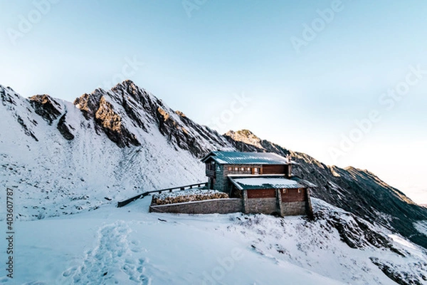 Obraz ski resort in the mountains