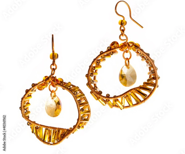 Obraz Handmade orange earrings