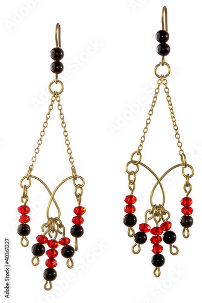 Obraz Handmade chain earrings