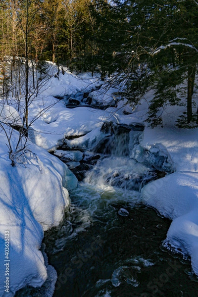 Obraz cascades in the Gatineau Park 