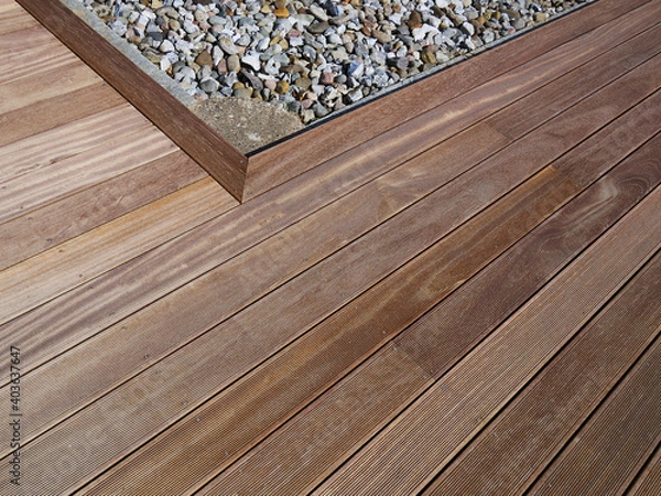 Obraz Beautiful classical design hard wood deck