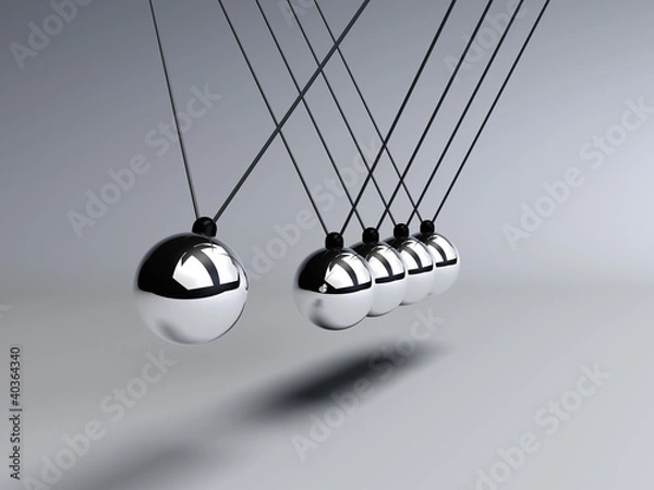 Obraz Newtons Cradle close up