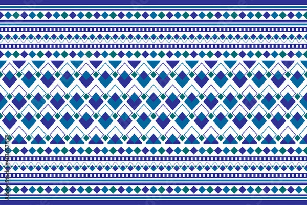 Fototapeta geometric folklore ornament pattern. tribal ethnic and motifs texture striped. retro embroidery style. design for background, wallpaper, decor, clothing, cover, curtain. vector illustration.