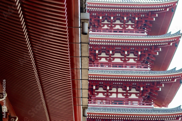 Obraz 寺社建築: 塔と垂木