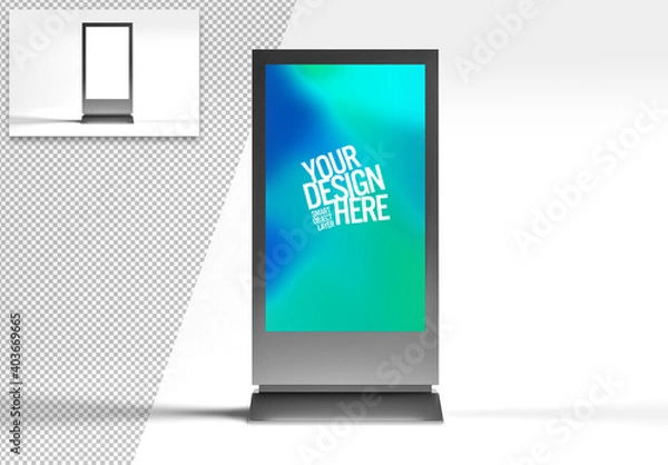 Obraz Mock Up of a Banner