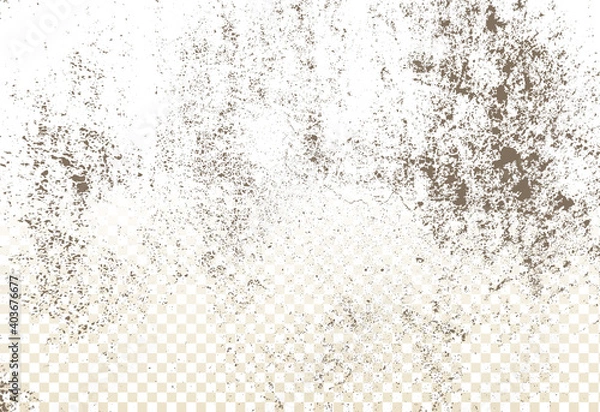 Fototapeta Mold, mildew, decay, stains, splashes, explosion. On an isolated background. Trail of grunge blots and splashes. Vector pattern of natural origin.