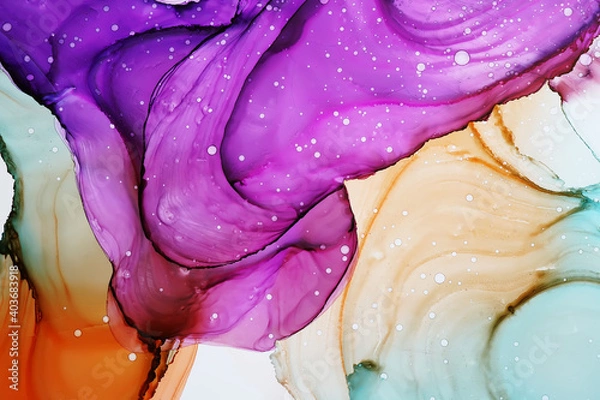 Obraz Alcohol ink abstract texture