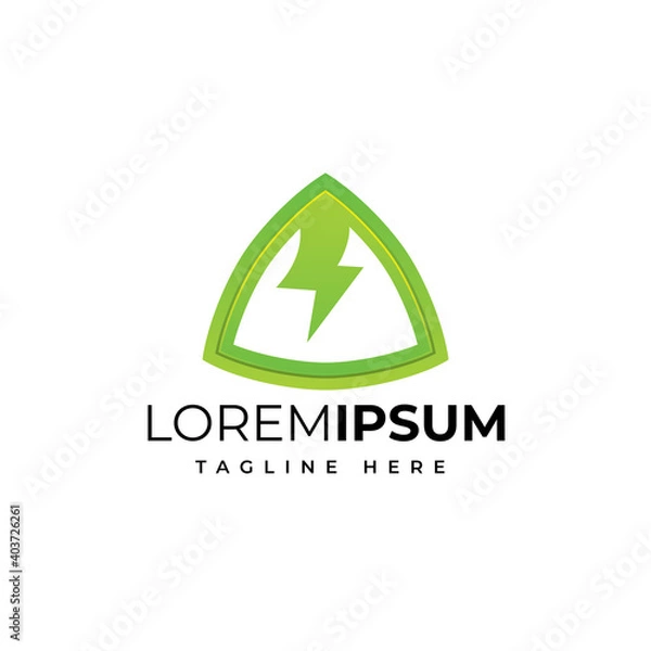 Obraz Energy flash logo design premium vector