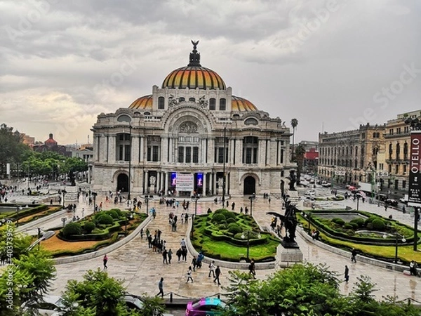 Obraz Mexico City, Palaces, Palace of Fine Arts, Architecture, Old buildings