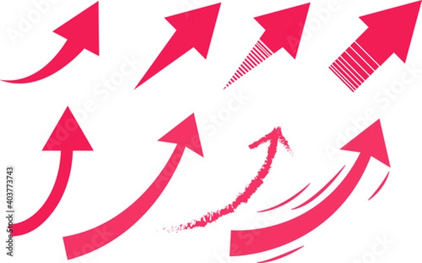 Obraz 上昇する矢印セット