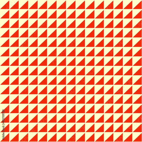 Obraz Illustration with repetitive geometric shapes, trendy color # FAEBD7 Salpa Champagne. Abstract background for web pattern, wallpaper, digital graphics, packaging, objects and artistic decor.