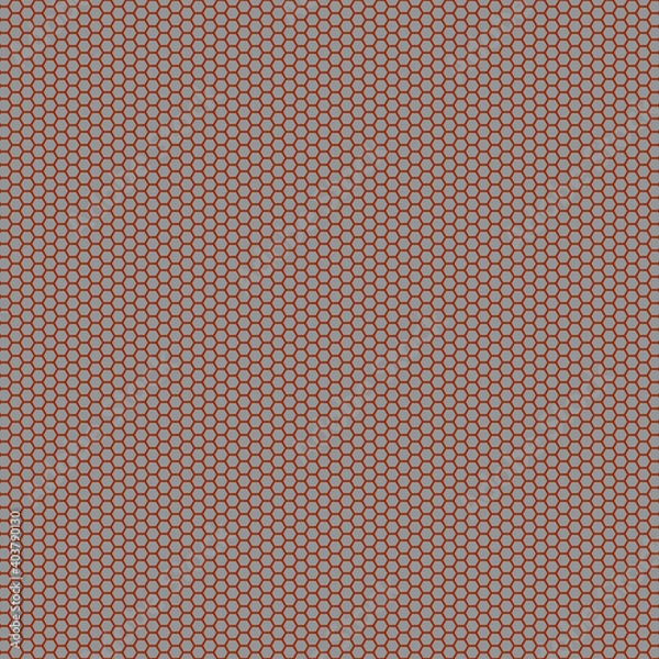 Obraz illustration with repetitive geometric shapes, trendy color # 999999 ultimate gray. abstract background for web pattern, wallpaper, digital graphics, packaging, objects and artistic decor.