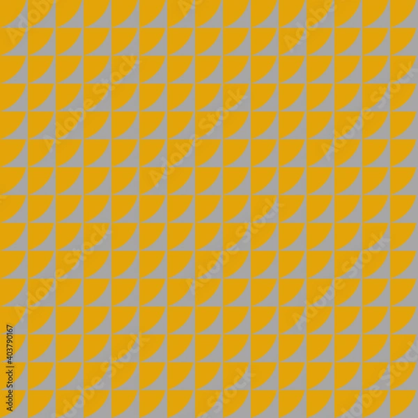 Obraz Illustration with repetitive geometric shapes, trendy color # DAA520 Fortuna Gold. Abstract background for web pattern, wallpaper, digital graphics, packaging, objects and artistic decor.
