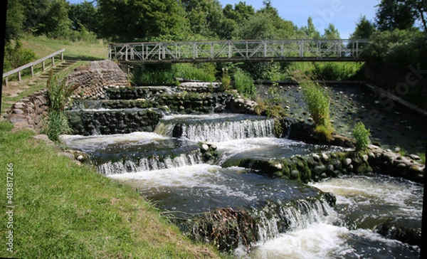 Obraz Stairs For Fish Near Bindslev, Denmark