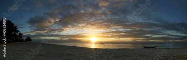 Obraz sunset over the river