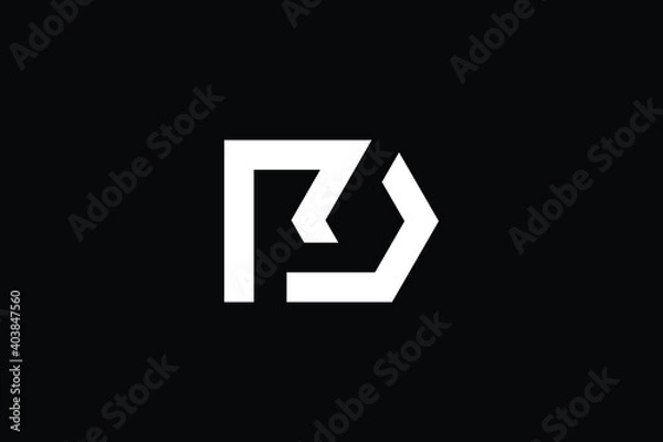 Fototapeta RD logo letter design on luxury background. DR logo monogram initials letter concept. RD icon logo design. DR elegant and Professional letter icon design on black background. R D DR RD