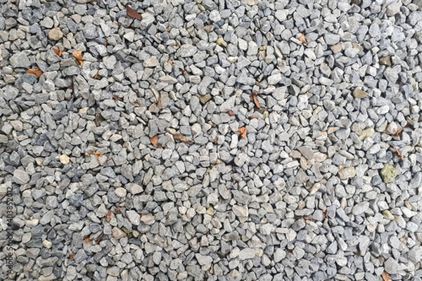Obraz Natural stone pebble material texture background. stone background, dark gravel pebbles stone