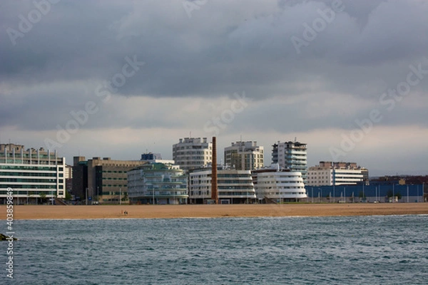 Obraz Landscape with buildings 1