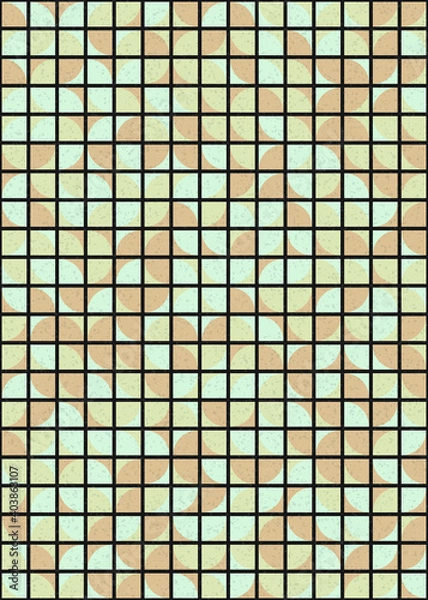 Fototapeta Abstract Geometric Pattern generative computational art illustration