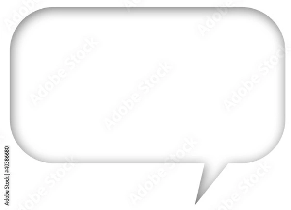 Obraz speech bubble (embedded to blank page)