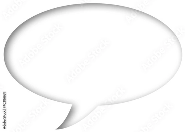 Obraz speech bubble (embedded to blank page)