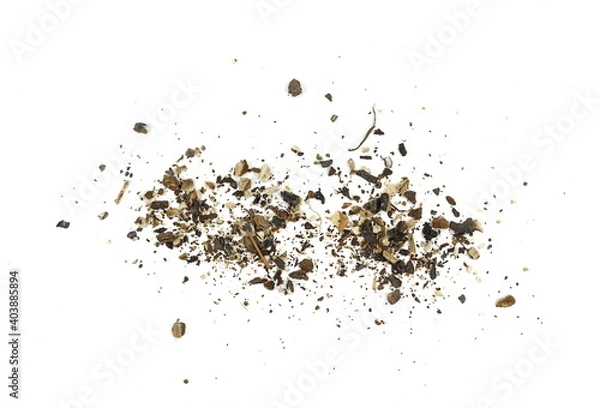 Fototapeta Comfrey herb root used in alternative and chinese herbal medicine, is used as a salve and can treat skin ailments. On white background. Symphytum officinale.