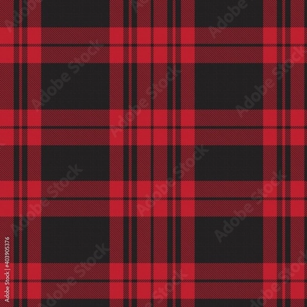 Obraz Red Asymmetric Plaid textured Seamless Pattern