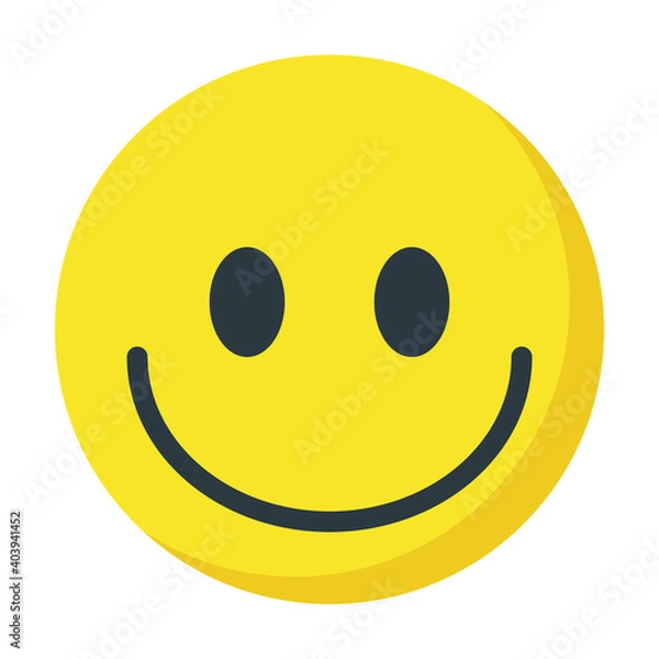Obraz smiley face icon, emoticon, happy vector