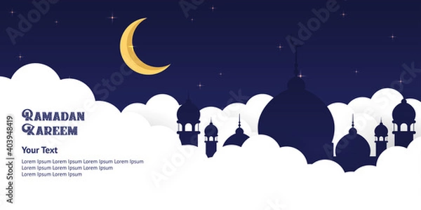 Fototapeta RAMADAN BACKGROUND or TEMPLATES DESIGN