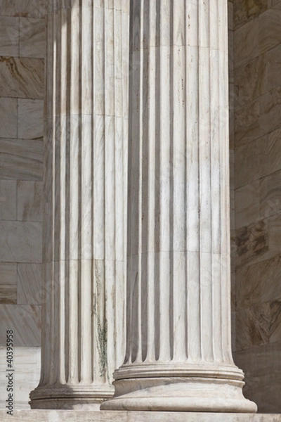 Fototapeta Stone column ancient classic pillars architecture detail