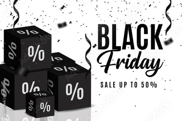 Fototapeta BLACK FRIDAY BACKGROUND / TEMPLATES DESIGN