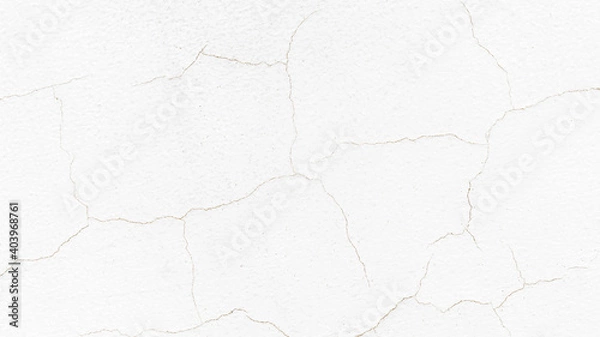 Obraz White cracked wall design space