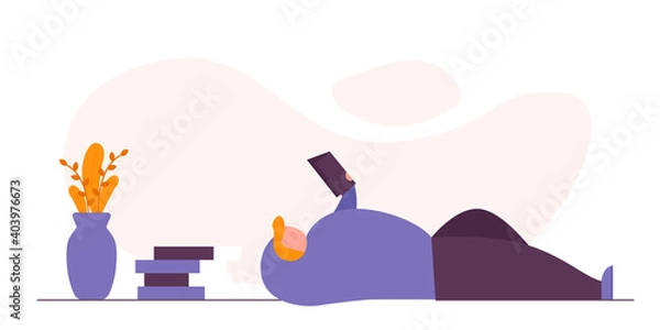 Obraz STAY AT HOME ILLUSTRATION DESIGN