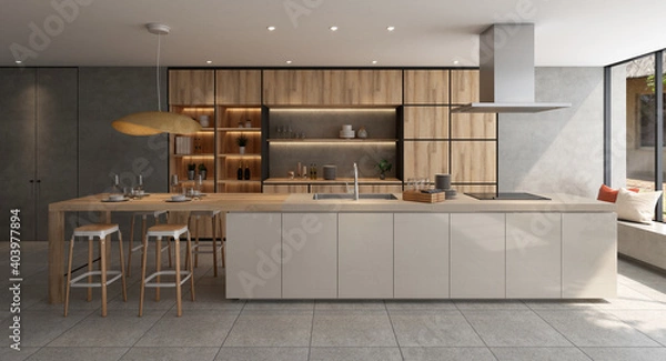 Fototapeta アイランドキッチン / デザイナーズインテリア