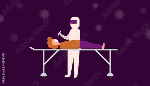 Obraz QUARANTINE OF PATIENT COVID 19