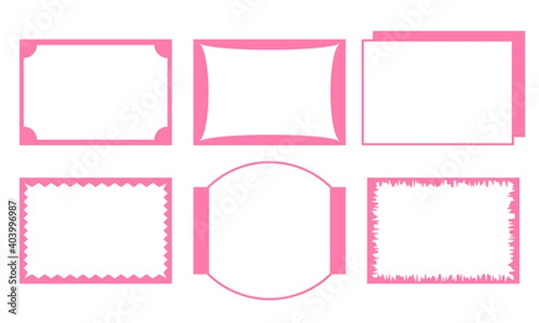 Obraz ピンク色のフレームセット