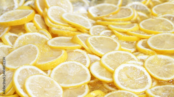 Fototapeta sliced lemon