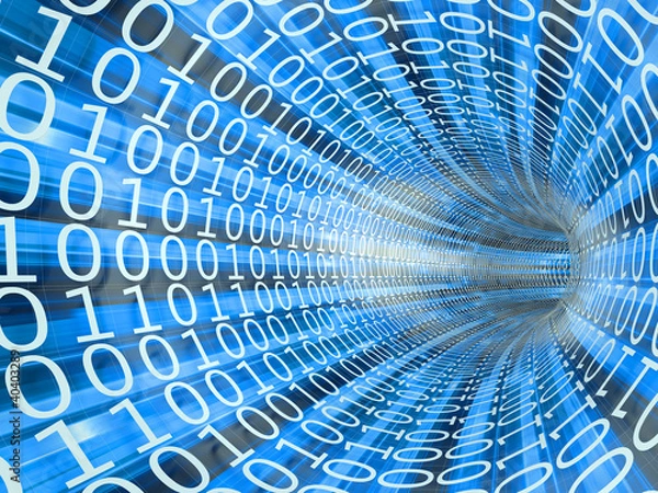 Fototapeta Binary stream